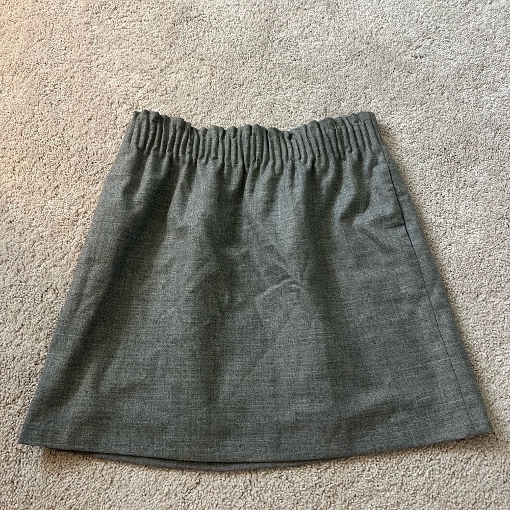 J. Crew Factory Charcoal Mini Skirt
